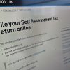Picture of the gov.uk website on the self assessment page